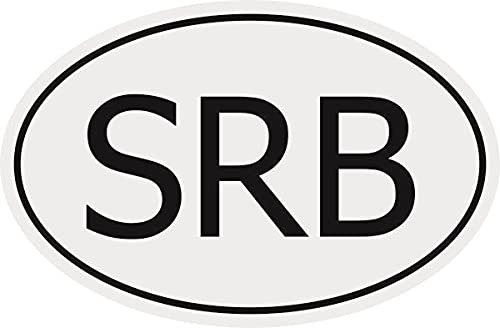 U24 Aufkleber Autokennzeichen SRB = Serbien Autoaufkleber Sticker