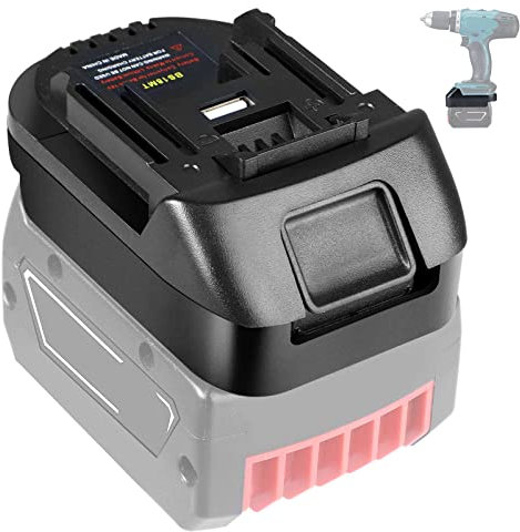 Effwork BS18MT Adapter für Bosch Professional 18V System GBA Akku, Funktioniert Makita Werkzeug, Ersetzen BL1850 BL1840 BL1830 BL1820 BL1815N Akku