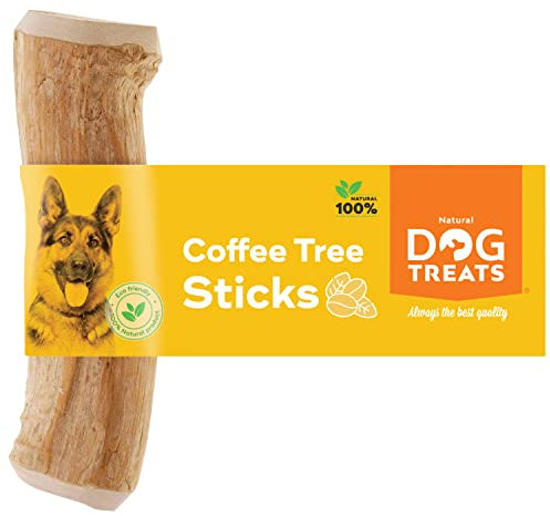 Natural Dog Treats - Natürlicher Kauknochen aus Kaffeeholz für Hunde und Welpen - Natürliches Kauholz für Hunde - Kaustab Kauholz für Hunde - Spannendes Kauspielzeug für Hunde aus Kaffeeholz - M - 1U