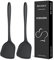 Lot de 2 Spatules Wok en Silicone, Ustensiles de Cuisine Pratiques Antiadhésifs Sans BPA Résistants à la Chaleur Élevée Pour la Cuisson, la Cuisson, le Retournement des Œufs, les Crêpes, les Hamburger