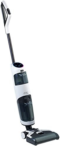 Sichler Haushaltsgeräte Waschsauger: High Power 2in1-Boden-Wischsauger mit Akku, OLED-Display, 17 kPa, 220W (Akku Saugwischer, Staubsauger mit Wasser, Haushaltshelfer)