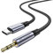 MOSWAG USB C a 2.5mm Cable Auxiliar,USB C a 2.5mm TRS Hi-Fi Nylon Braided Cable Auxiliar para AKG K490 NC K545 Y45BT Y50 Y40 QC25 OE2 OE2i AE2 E2i Teloon AHD320 Mm400x 450 550x