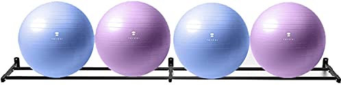 Yoga-Kugelständer, Wandhalterung, robuster Stahl-Organizer für Zuhause/Fitnessstudio, schwarzer Display-Ständer für Yoga-Ball-Aufbewahrung