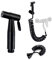 Edelstahl Handbrause Toilette Bidet Sprayer - Edelstahldusche Stoffwindelsprüh Kit für Toiletten, Bidet, Badezimmer Hand Sprüher, WC Duschkopf Brause Waschbecken Schlauch Teleskop, 200CM