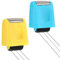2PCS Gestrichelten Handschrift Linien Stempel Roller, Selbstfärbend Linien Rollstempel Lehrerstempel Grundschule für Schüler Kinder Klassenzimmer Büro Zuhause Handschriftübungen (Gelb, Blau)