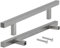 Stahlia Möbelgriffe Edelstahl 96 mm Bohrlochabstand Schrankgriffe silber (5 Stück) Küchengriffe 10x10mm Schubladengriffe Handgriff Relinggriff Stangengriff