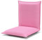 LIFEZEAL Sedia da Pavimento, Cuscino da Terra, Schienale Regolabile a 6 Livelli, Telaio in Acciaio, Imbottito in Spugna, Fodera Traspirante, Max 136kg, per Meditazione, Lettura, Relax, Lounge, Rosa