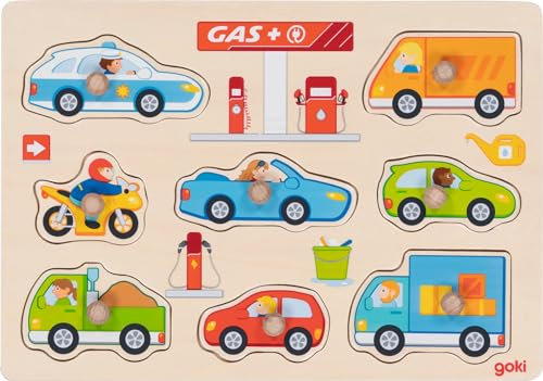 Steckpuzzle Tankstelle - 8 Teile