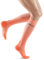 CEP - ULTRALIGHT Kompressionsstrümpfe Damen korall/cream, Gr. M, Lange Laufsocken mit leichter Kompression, Stabilisierende anti Blasen Kniestrümpfe, Atmungsaktive Sportsocken