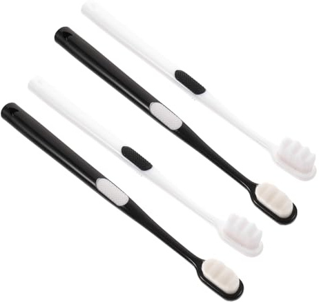 4 Stück Weiche Zahnbürste für Mundpflege und Zahnschonung | Bürsten aus Soft Bristles, Leicht und Tragbar, für Mundreinigung nach Geburt, für Schwangere Zufälliger Stil