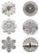 5 Stück Cardigan Clips，Broschen Damen，Pullover Clips，Hemd Clips Broschen，Schal Clips，Swirl Retro Pullover Clips，kleider clip，für Frauen Antik Silber Umhangverschluss Verschlüsse