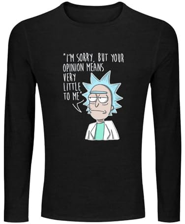 Bear Rick Morty Your Opinion Tv Show Mens T-Shirt S