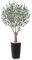 Fopamtri Artificial Olive Tree 210 cm Fake Plants with Lifelike Olive, Faux Silk Olive Plant with Brown Tall Planter UV Resistant Indoor Outdoor Home Balcony Garden Decor (1 Pack)