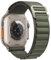 Kompatibel mit Apple Watch Ultra 2/1 Armband, Alpine Loop Ultra Textil Stretch Nylon Sport Strap Geflochtenes für 49mm 46mm 45mm 44mm iWatch Series SE 10/9/8/7/6/5/4/3 Herren Damen,Grün