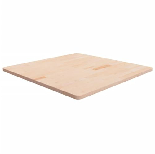 XGWKCNV Tischzubehör Eckige Tischplatte 90x90x2,5 cm unbehandelt Massivholz Eiche Tischplatten