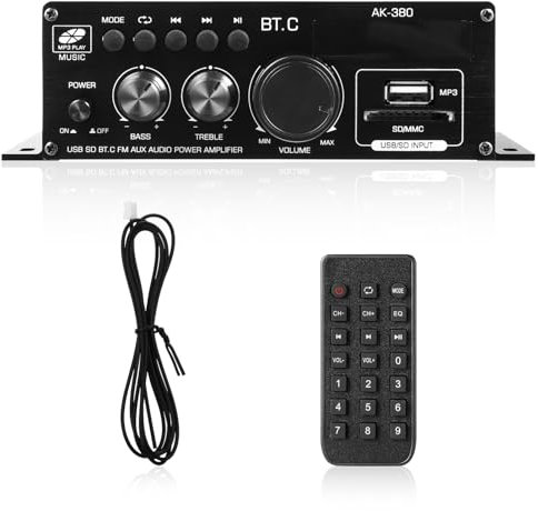 DOITOOL 12v Wireless Audio Für Auto Und Zuhause -fähig Hochleistungs-audioverstärker Für Lautsprecher Mit Fernbedienung Und Kabelloser Verbindung