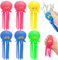 Octopus Bad Spielzeug, 6pcs quietbares weiches süßes Oktopus-Pool-Spielzeug mit mehreren Löchern, Stressabbau Kleinkindpool-Spielzeug, 6,3x2,6 Wasserssensorische Spielzeuge für Kinder 3+