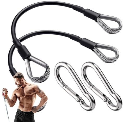Cavo di prolunga per palestra, 2 cavi per puleggia fitness, cavo multifunzione per palestra domestica, cavo per allenamento a casa per esercizi a casa