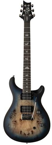 PRS SE Exotic Custom 24-08 Poplar Burl LTD Lake Blue Midnight Burst - PRS E-Gitarre