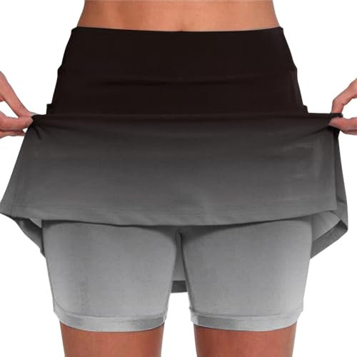 Fall Sale Clearance Home Skorts for Women UK High Waisted Tennis Skirt Skort Skater Skirt Golf School Mini Short Skirt with Pocket 2 in 1 Running Shorts Leggings Cardigans for Women UK Sale