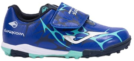 Joma Super Copa Jr 2504 TF SCJW2504TFV, Boy Turf Football Trainers, Blue, 37 EU