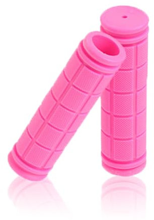 Cycling Grips Bike Mountain Bicycle Grips Non-Slip Solid Color Handlebars Trimmable Handle Grip Universal Cover for Women Men Youth Trips Travel Outdoors Eventments(Pink)
