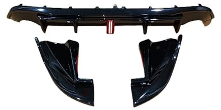 Auto Heckspoiler Heckstoßstangen-Diffusorlippe Splitter Schürze Exterieur-Tuning-Bodykit Für Volvo Für S60 Und Für V60 Limousine 4-türig Baujahre 2014–2018 Spoiler Wing(Glossy Black)