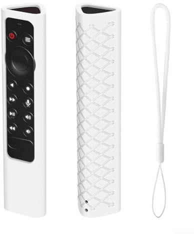 Schutzhülle aus Silikon für TV Pro und Shield TV 4K HDR Fernbedienung mit vollständigem Gehäuse und Drop Minderung Design (weiß)