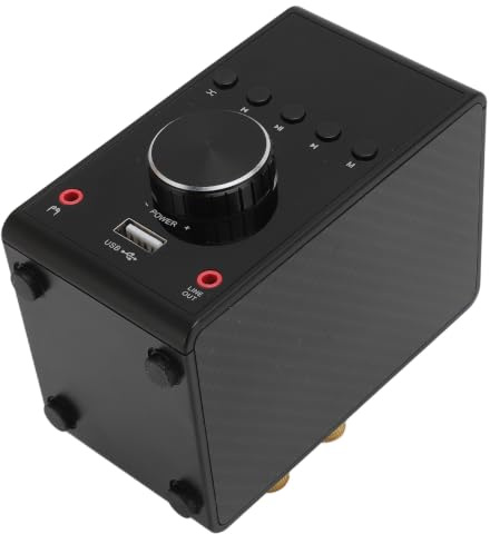 Naroote Amplificatore Stereo Bluetooth 5.0 Amplificatore per Altoparlanti Wireless, Ricevitore Audio BT, Mini HiFi da 68 W X 2 con Ingresso Disco U Coassiale Ottico USB, Ideale per Home Theater TV