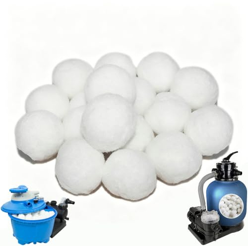 700g Pool Filterbälle – ersetzen bis zu 25 kg Filtersand – wiederverwendbare Filterkugeln für Sandfilteranlagen & Kartuschenfilter – für glasklares Poolwasser – umweltfreundliche Alternative zu Filter