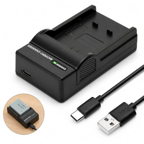 NB-11L NB-11LH Battery Charger for Canon IXUS 132,155,160,170,275HS 285 HS | NB-11lh Battery Charger Portable Type-C Port Camera Charger PowerShot A2300, A2500, A2600, ELPH 110HS, 115HS, 130HS, 320 HS