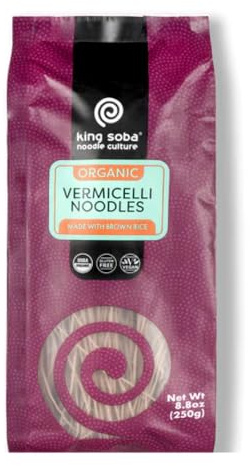 King Soba Organic Vermicelli Noodles - Fair Trade 250G