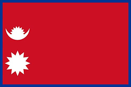 magFlags Flagge: Large Nepal rectangular | What a square version of the flag of Nepal might look like | Querformat Fahne | 1.35m² | 90x150cm » Fahne 100% Made in Germany