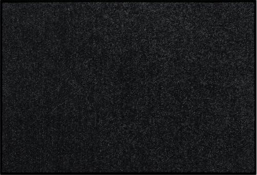 Salonloewe Fußmatte waschbar Schwarz 60x85 cm Schmutzfangmatte Eingangs-Türmatte einfarbig