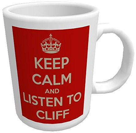 Keep Calm and Listen to Cliff Richard - Glossy Ceramic Mug