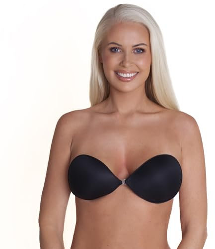 The Party Bra - Ultra Padded Stick on Bra, Black, B Cup