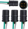 L & P Car Design L&P B571 4 Stück T10 W5W W2,1X9,5D Gummi Fassung Lampen Gummifassung Lampenfassung Glassockel für Glühlampen Glühbirnen Lampen