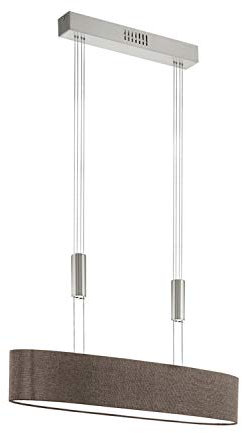 EGLO ROMAO 2 Hängeleuchte, Stahl, 16 W, nickel-matt, chrom