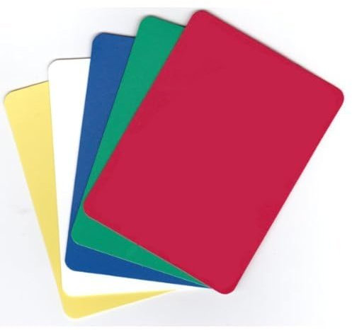 Set of 5 Plastic Poker Cut Cards (Assorted Colors)