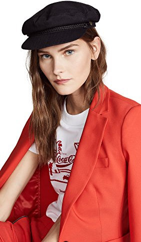 Brixton Unisex Cap Fiddler Cap, schwarz (black herringbone twill), XL