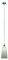 Reality Leuchten Pendel-/Hängeleuchte nickel matt/Glas weiß gewischt / 1 x E27 max. 60W / ohne Leuchtmittel/o 15cm ABH - max. 130 cm R30551011