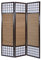 Homestyle4u 875, XL Paravent Raumteiler 3 teilig Bambus Holz Braun Sichtschutz Höhe 2 m Trennwand
