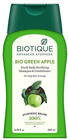 Biotique Bio Green Apple Fresh Daily Purifying Shampoo und Conditioner, 200 ml