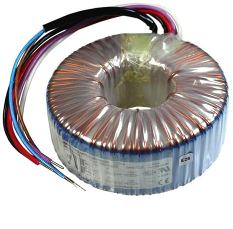 Sedlbauer trasformatore toroidale 200VA 2x9V per sistemi audio, industriali, alogeni e a binario - tensione di ingresso 230V - tensione secondaria 18V