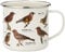 Gift Republic Enamel Mug Ecologie Garden Birds-Taza esmaltada, Aluminio, Multicolor, 5 Centimeters cm