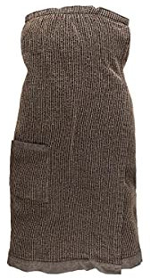 Rento Hüfttuch Sauna Kilt, Farbe schwarz/Natur