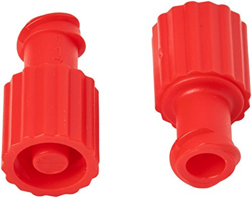 Universal UN940 Obturator Male/Female Luer Lock Caps Red (Pack of 100)