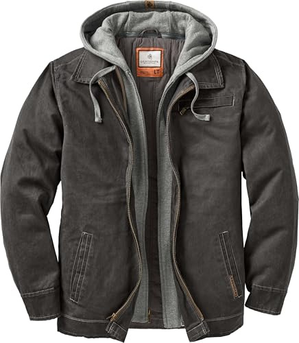 Legendary Whitetails Herren Dakota Jacket Full Zip Up Winter Coat For Men Rugged Waxed Cotton Canvas Outerwear Hooded Trucker Western Style Clothing Jacke