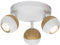 BRILLIANT Lampe Scan LED Spotrondell 3flg weiß/holz hell | 3x LED-PAR51, GU10, 3W LED-Reflektorlampen inklusive, (250lm, 3000K) | Köpfe schwenkbar