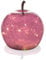Schlaraffenland LED Dekoapfel POMO Ø16x17 cm aus Glas | Pink | 15 Micro LED's | Timerfunktion 6h | Batteriebetrieben | Deko Garten
